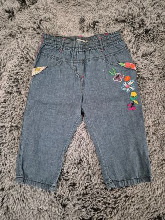 Catimini Mädchen Jeans-Hose mit Blumen, Grösse 68