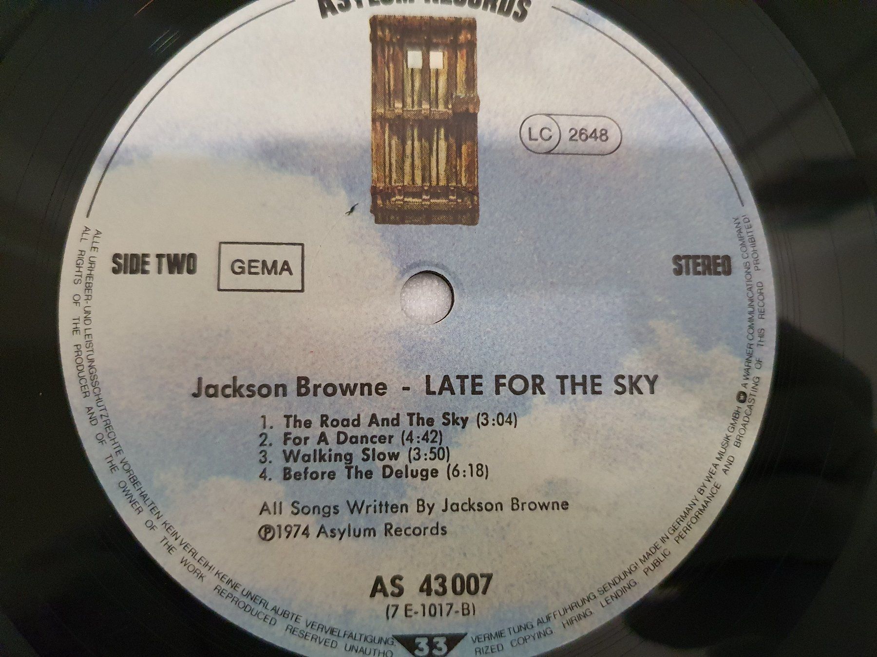 Schallplatten: Jackson Browne – Late For The Sky – Gebraucht aus Uster von Vinyl-Leidenschaft 5