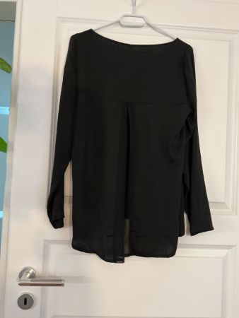 *NEU* Schwarze Bluse mit elegantem Rückendetail  Gr. S