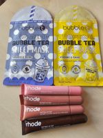 4 Rhode Peptide Lip Tints und 2 Gesichtsmasken