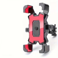 Stabile Handyhalterung Velo Fahrrad Motorrad schwarz rot