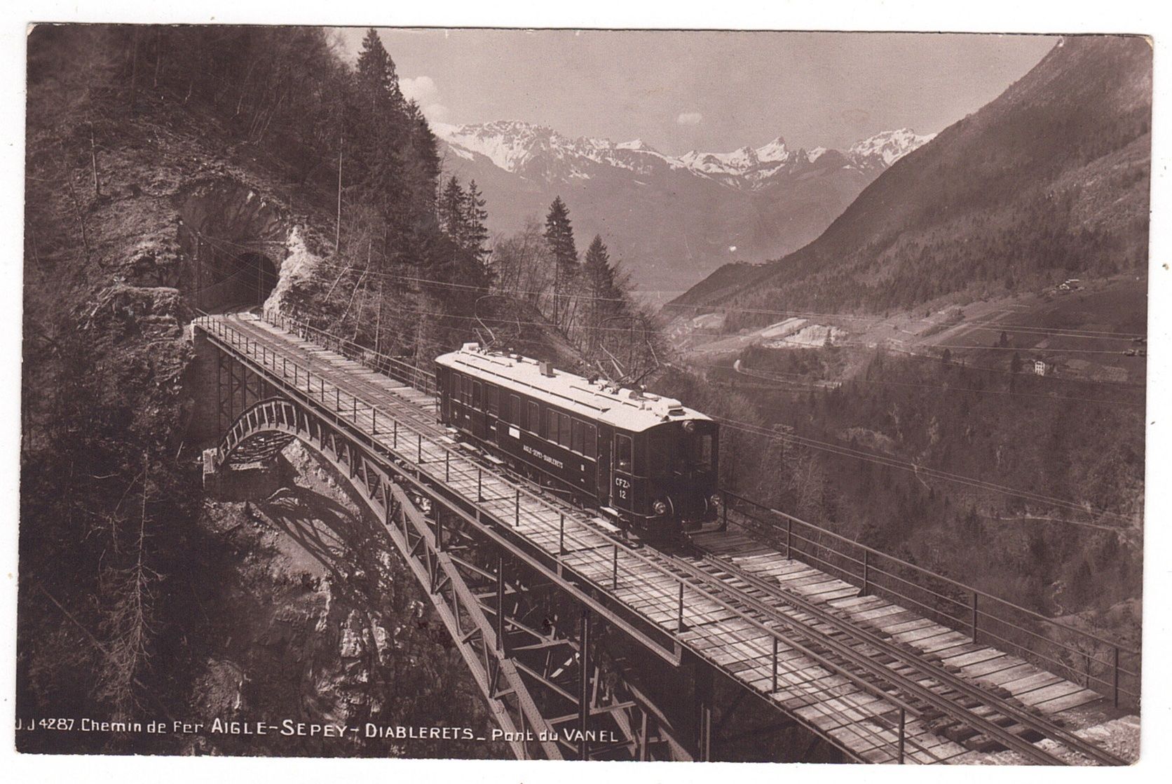 Ansichtskarten: Chemin de Fer, Aigle-Sépey-Diablerets – Gebraucht aus La Tour-de-Peilz von amjust