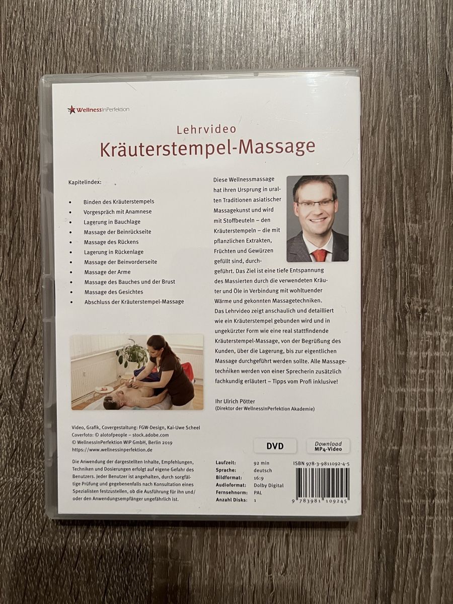 Tutti i DVDs: Kräuterstempel Massage Kurs – Nuovo (secondo la descrizione) da Dussnang venduto da mooonium 1