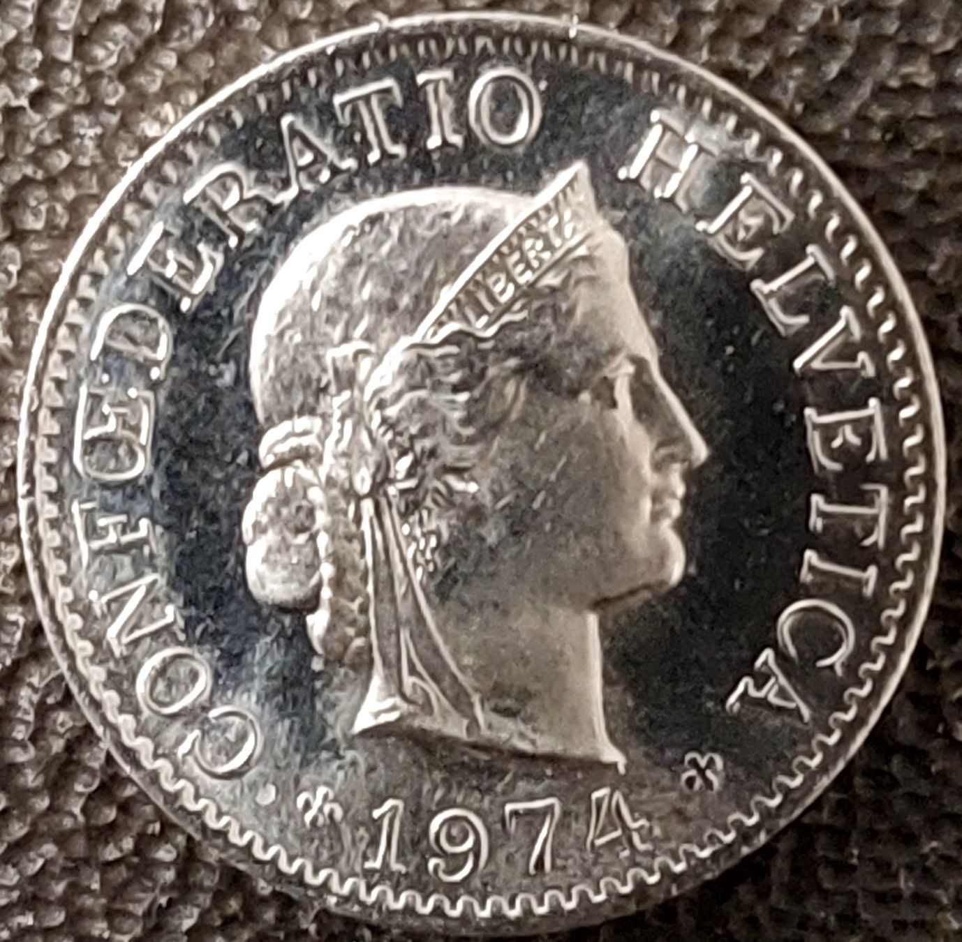 Tutti le monete: 5 Rappen 1974 – Nuovo (secondo la descrizione) da Arch venduto da coinsandmore