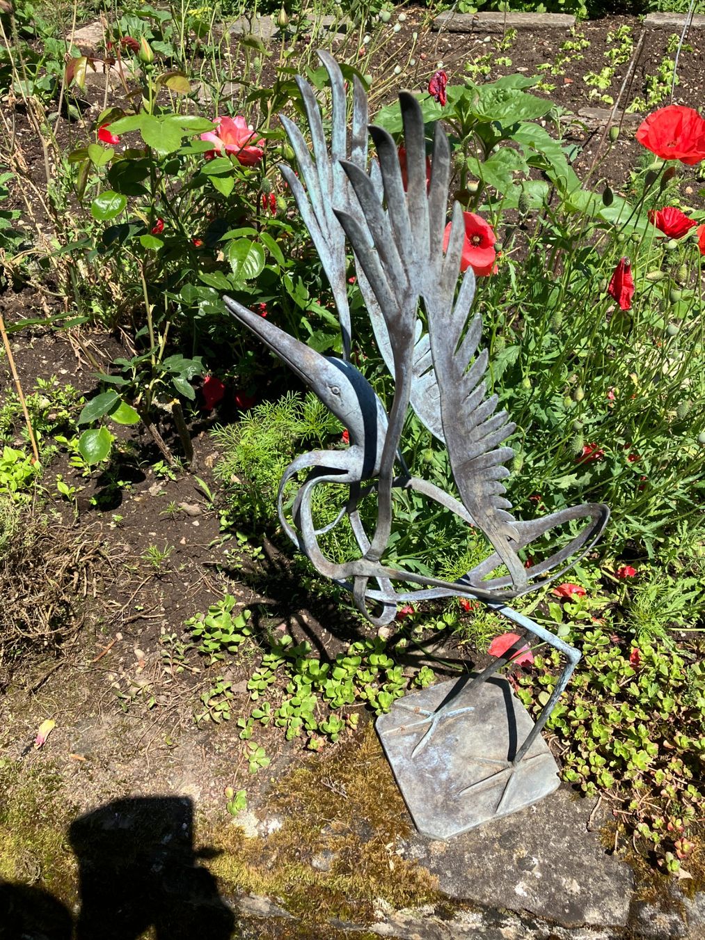 Sculture & Statue: Eisenplastik, Reiher – Usato da Männedorf venduto da Amleto3 6