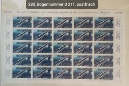 Nr. 280, Elektro Züge auf Brücke postfrisch Kt. 200.-++