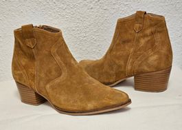 Gino Rossi Damen Wildleder-Stiefeletten Western-Stil Gr. 39