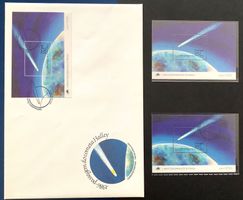 1996 Portugal Halley Komet FDC + Blocks