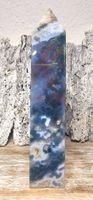 Top Ozeanjaspis-Moosachat Mix Obelisk 17.5cm  310g