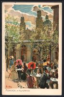 Paul Hey: München, Blick auf die Terras