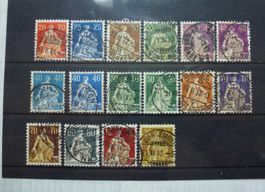 1908-1940 Helvetia mit Schwert schön gestempelt