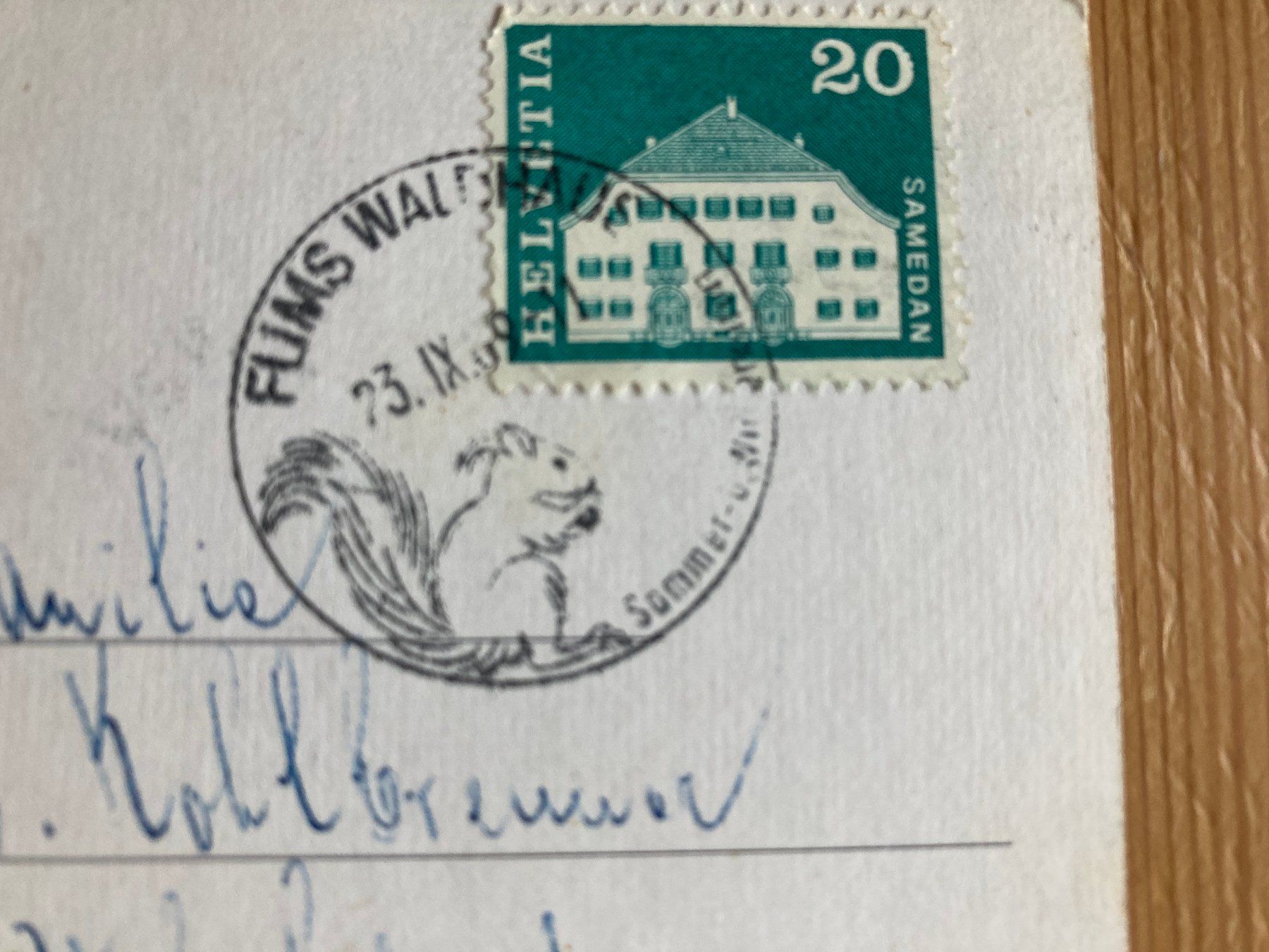 Cartoline postali: Flims-Dorf mit Flimserstein - AK 1969 – Usato da Oberuzwil venduto da Henri09 1