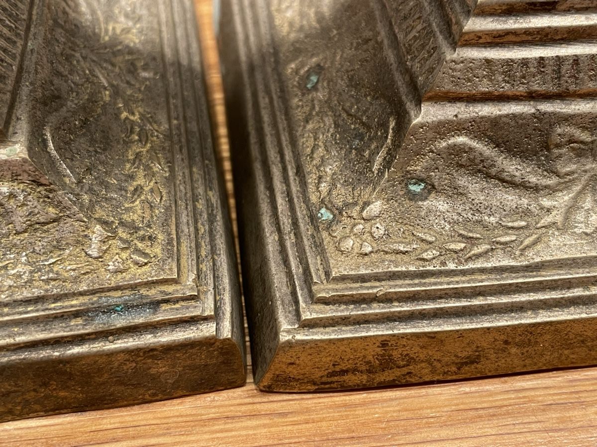 Bougeoirs: 2x Kerzenständer, antik Messing oder Bronze – D'occasion à Niederbüren par poschti 2