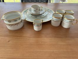 Kaffeeservice 11-teilig Thomas Porzellan floral goldrand