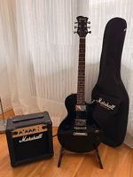 Marshall Gitarre, inkl. Verstärker, Gurt, Kabel und Bag