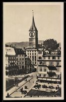 AK Zürich, Weinplatz und St. Peter