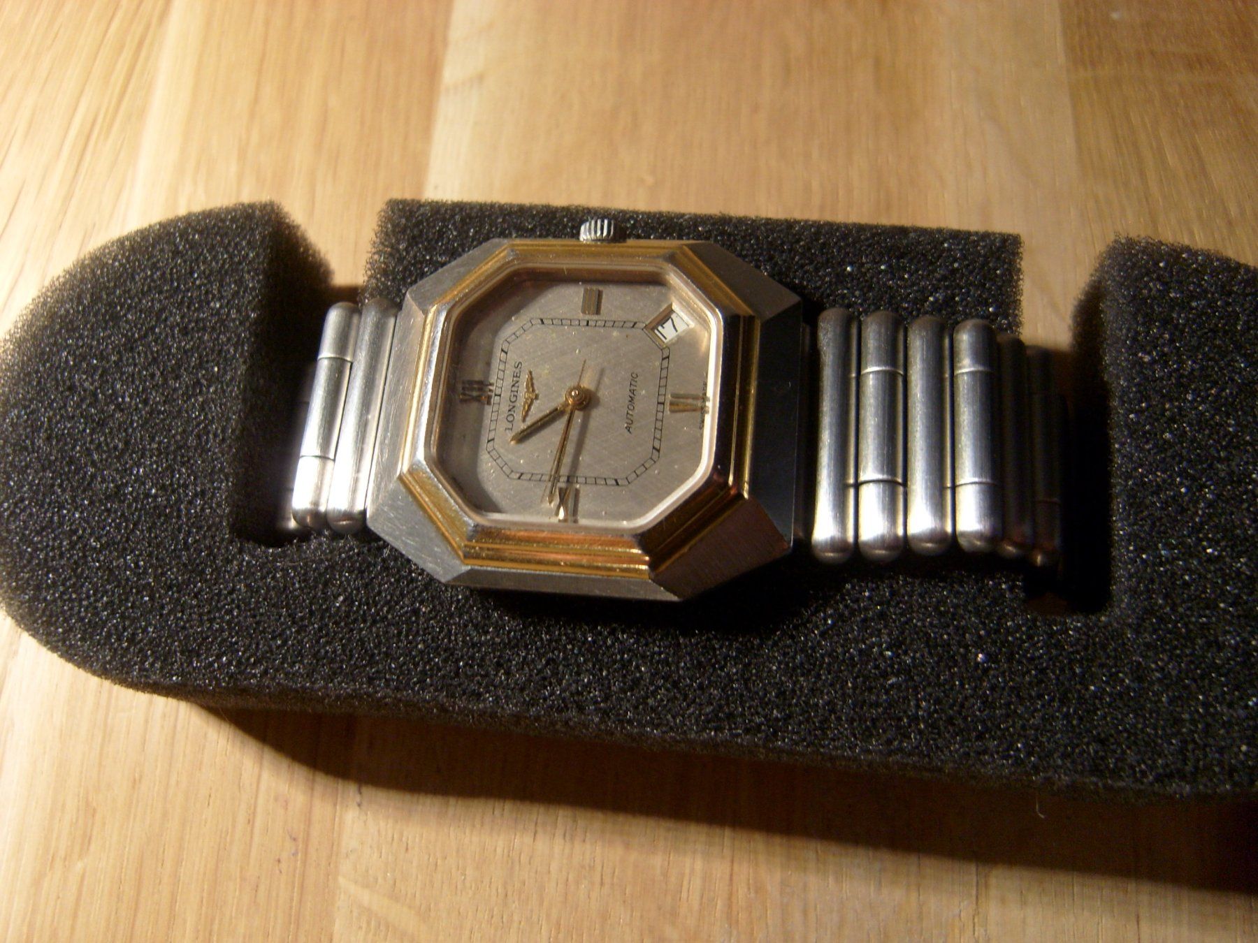 Longines Orologi: Rare Longines Automatic Date ca. 38mm Durchmesser BI Color – Usato da Mauren TG venduto da nochbilligerjakob 2