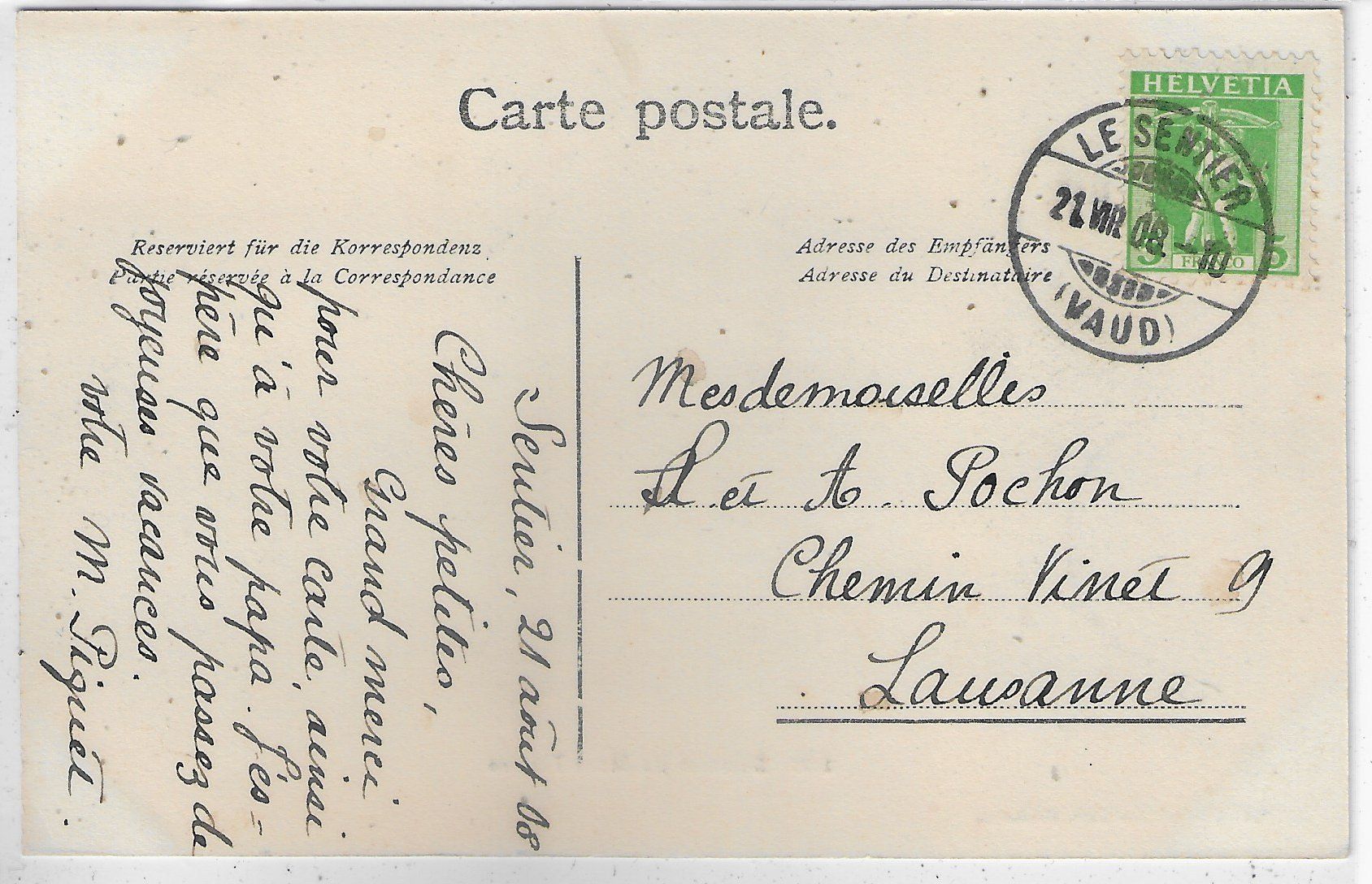 Cartoline postali: Sommet du Mont-Tendre – Usato da Ettingen venduto da Kartenplanet 1