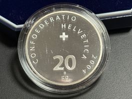 14., 1 Münze 20 Franken 835 Silber, 20 Gramm