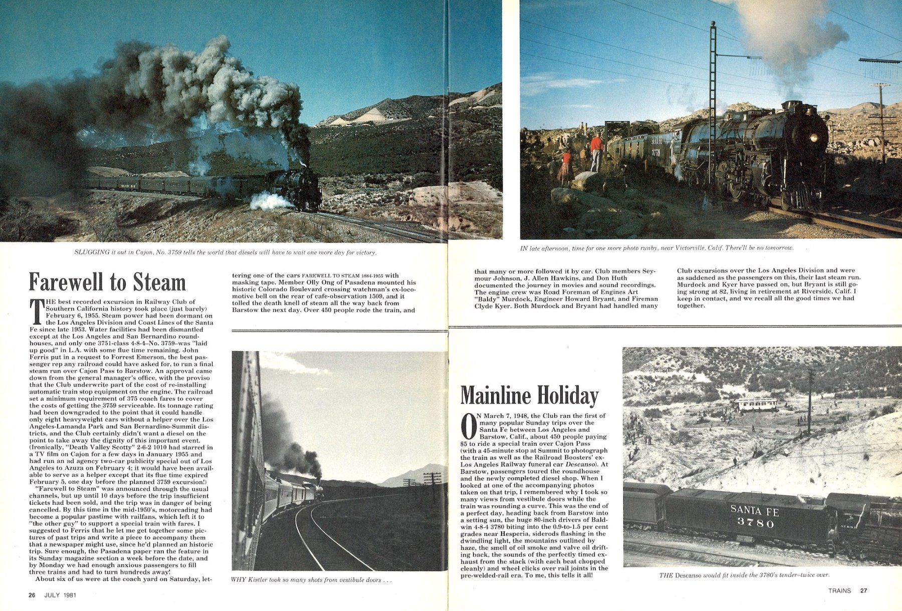 Riviste & Magazine: Zeitschrift Trains 07.1981, das wichtigste US-Eisenbahn-Heft – Usato da Frauenfeld venduto da Danielpwiedmer 3
