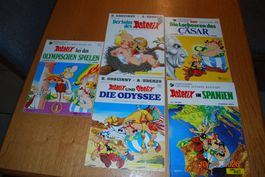 5 Asterix Comic Alben Goscinny Uderzo gebrauchter Zustand