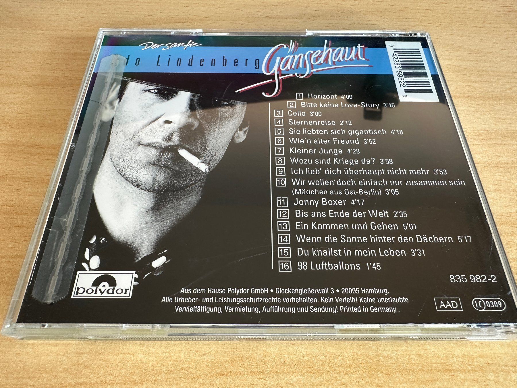 CDs: Udo Lindenberg – Gänsehaut – Gebraucht aus Rikon im Tösstal von Alpenmutz 1