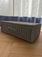 Laura Ashley Rattan Aufbewahrungsbox Deckel, 73x43x22, grau