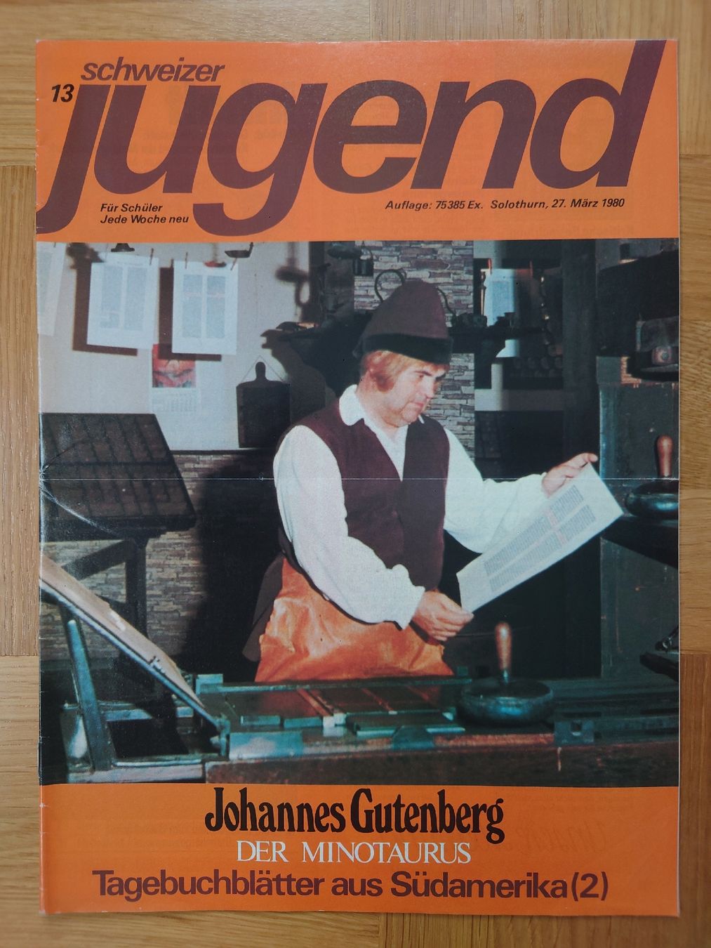 Zeitschriften & Magazine: Heft "Schweizer Jugend" 13/80 (27.03.1980) – Gebraucht aus Münchwilen TG von
