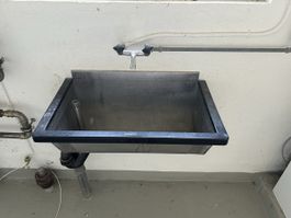 Lavabo Edelstahl f. Keller/Werkstatt - Guter Zustand