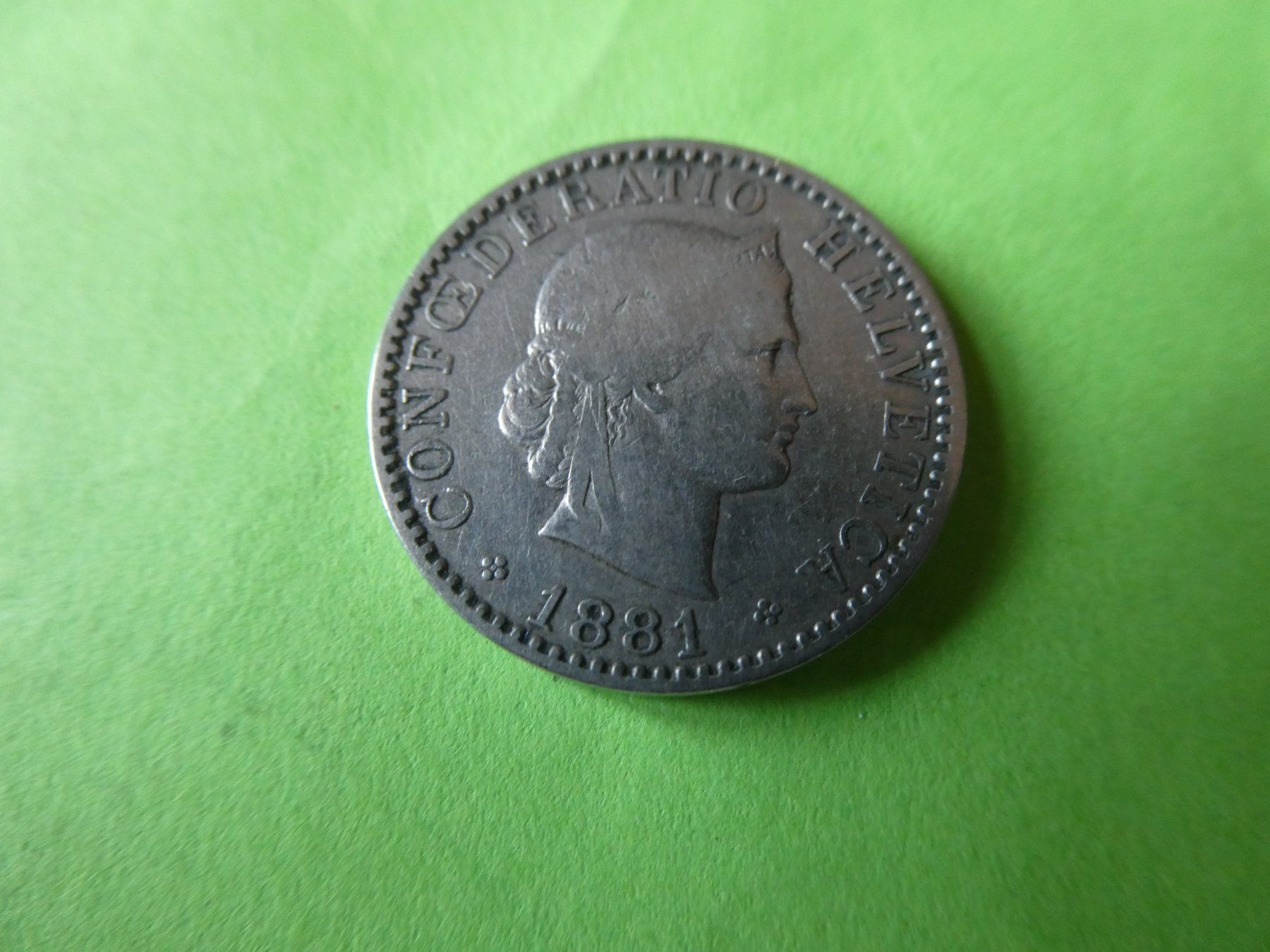 Tutti le monete: Schweiz 1881, 20 Rappen – Usato da Hinterforst venduto da Rohusri