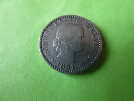 Schweiz 1881, 20 Rappen