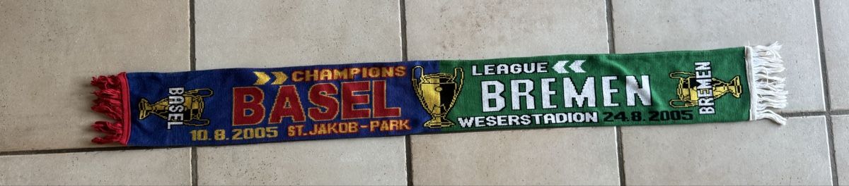 FC Basel Foulard & Sciarpe: Fc Basel - Werder Bremen Schal – Usato da Lenzburg venduto da Meister_k 1