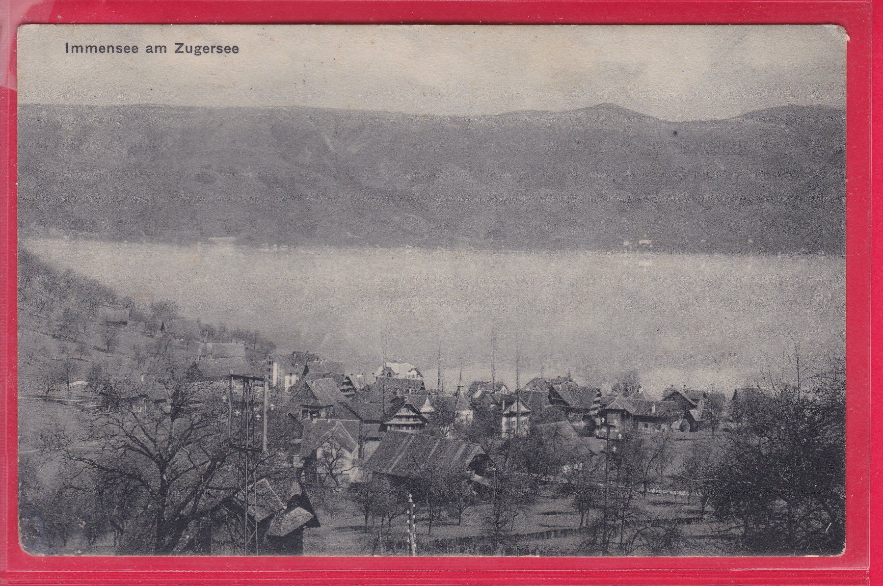 Cartoline postali: IMMENSEE AM ZUGERSEE, 11.5.1914 – Usato da Oberrieden venduto da Gebirgsstelze