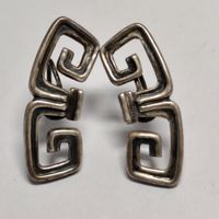 Vintage Mexico Silver 925 Ohrclips Vis d'oreilles #A2