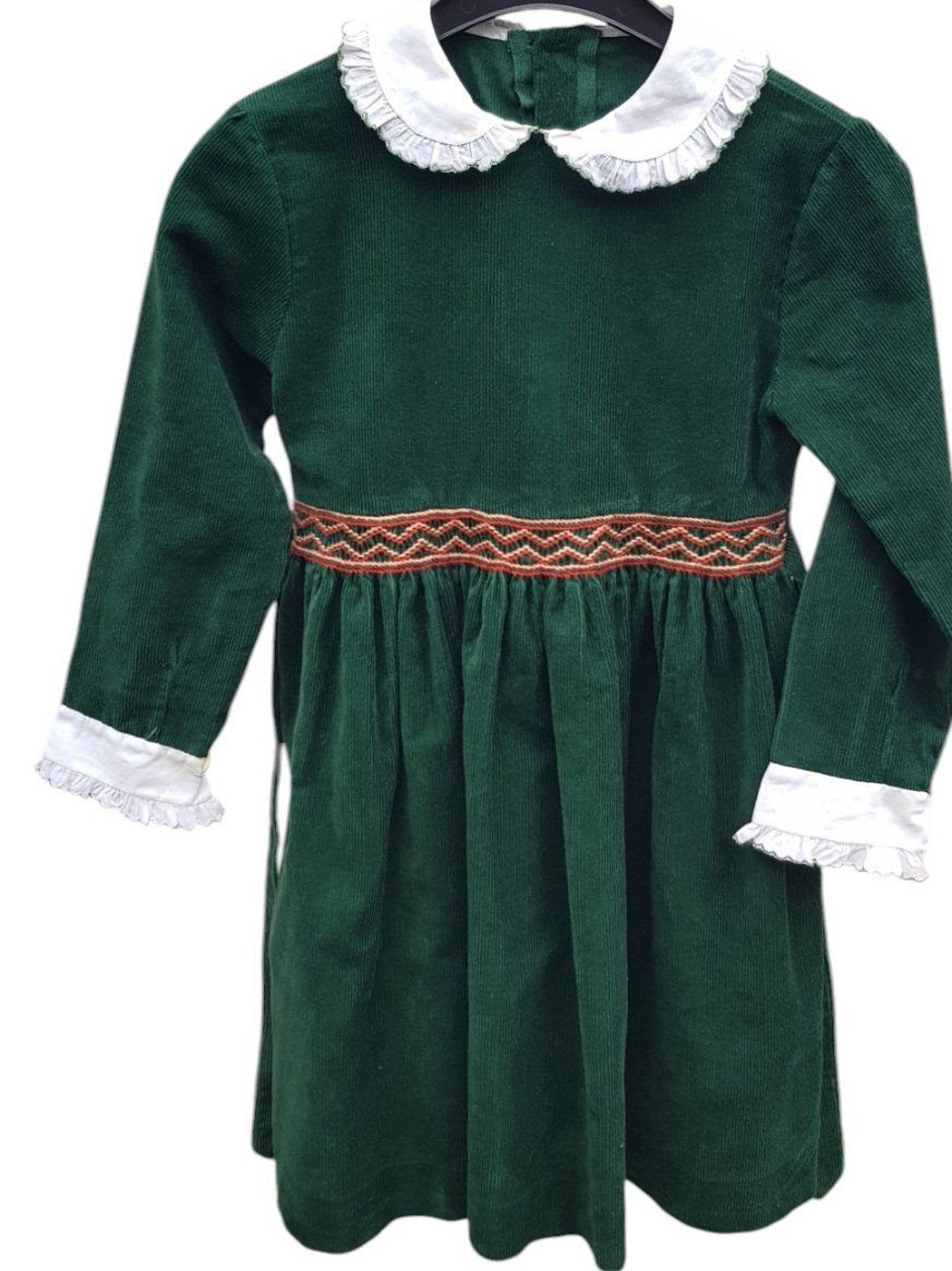 Vestiti & Gonne: Kinderkleid Vintage dunkelgrün – Usato da Mörschwil venduto da lindaswunderkiste