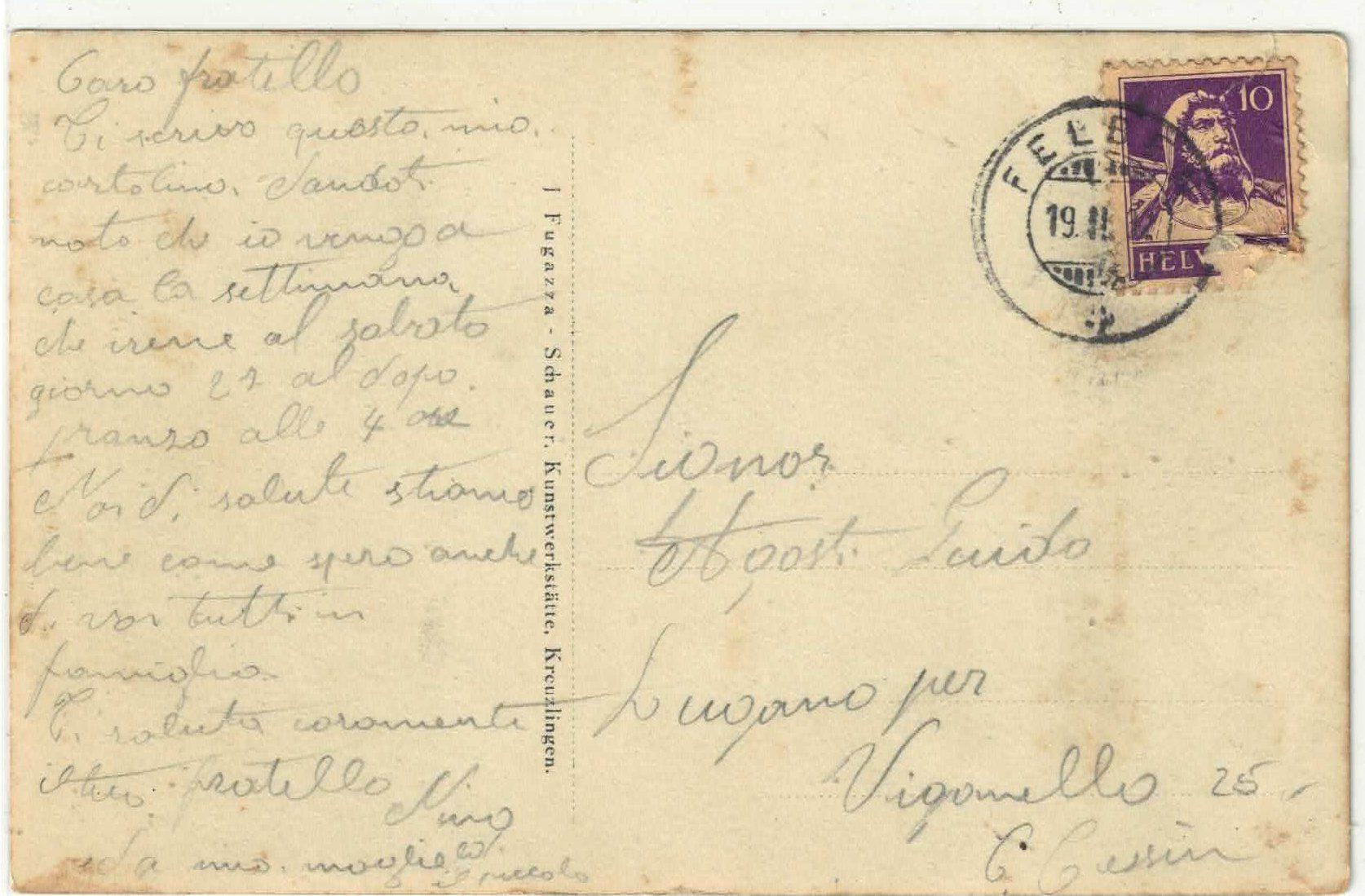Ansichtskarten: Romanshorn - H. Gubler Colonialwaren – Gebraucht aus Ettingen von Kartenplanet 1