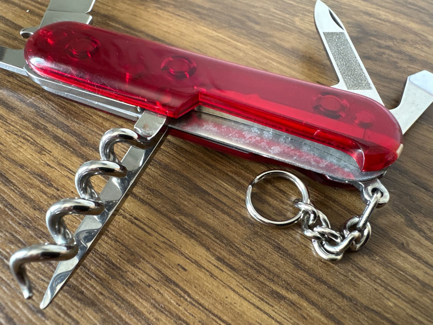 Wenger Taschenmesser: WENGER - Sackmesser red trans - Schneider & Schmid – Gebraucht aus Andwil SG von Rainboli 6