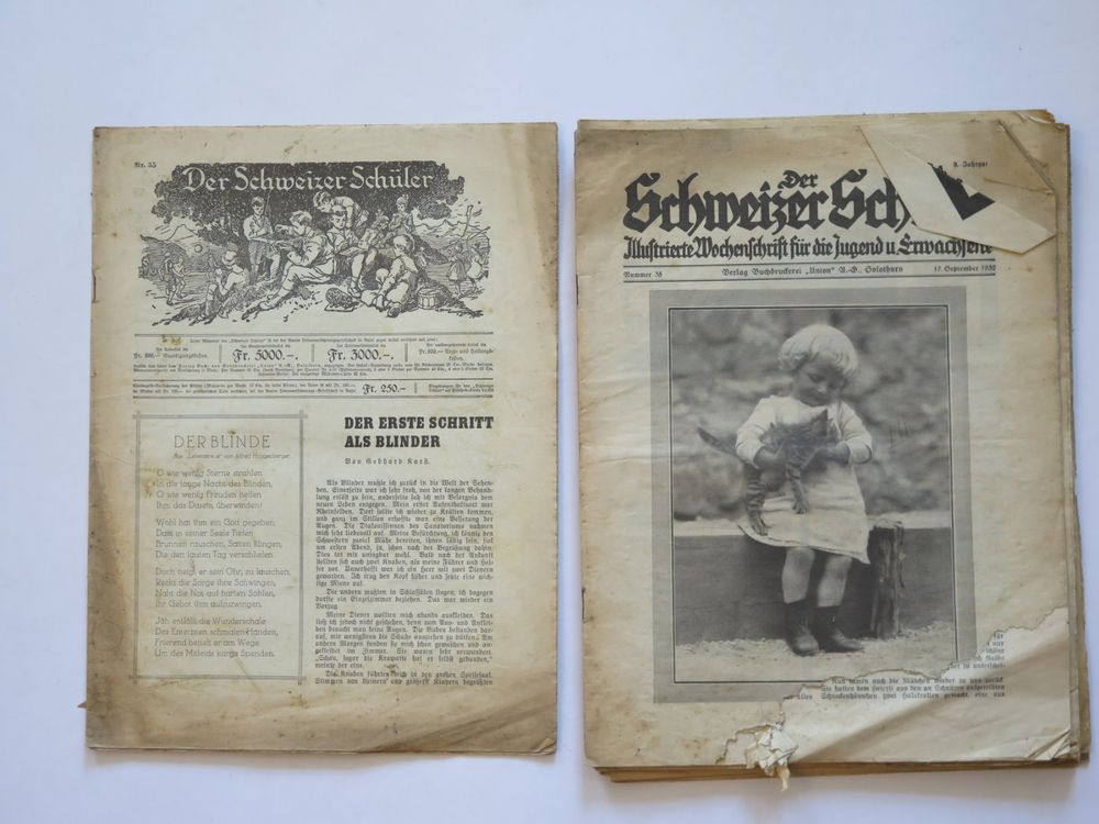 Revues & Magazines: Zeitschrift: Der Schweizer Schüler 1932 und ältere - 9 Hefte – D'occasion à Zwingen par Tigertimmi 5