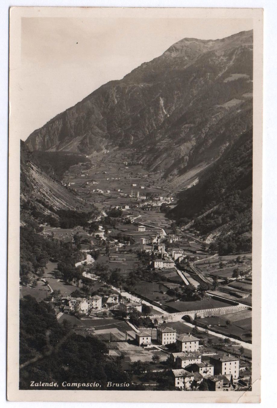 Cartoline postali: ZALANDE CAMPASCIO BRUSIO – Usato da Jona venduto da philajona