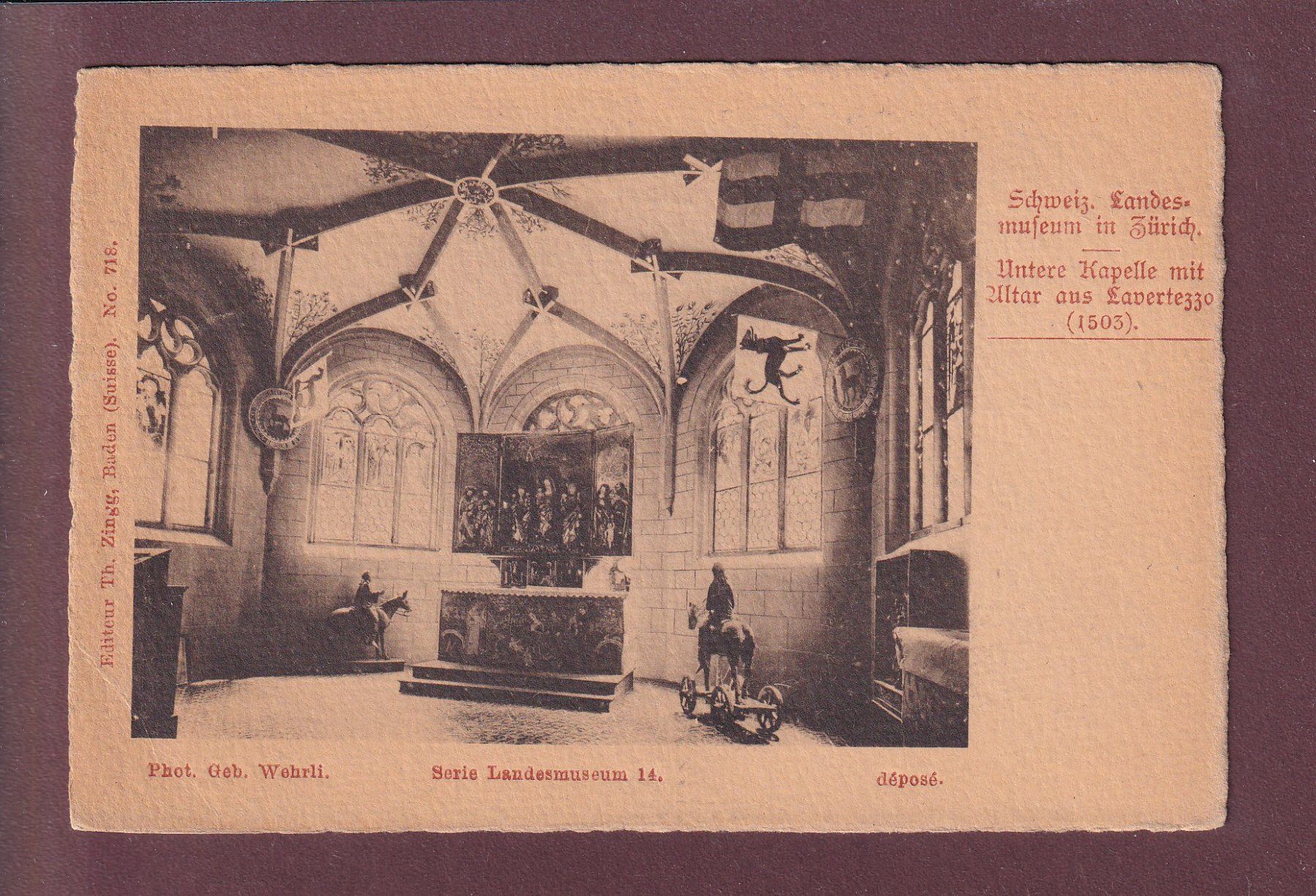 Ansichtskarten: ZÜRICH - Landesmuseum – Gebraucht aus Pully von nicecards