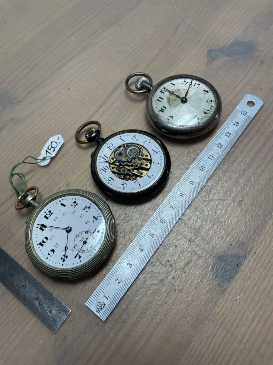 Orologi: 3x Taschenuhr alt defekt  – Difettoso da Varen venduto da Brico41 2