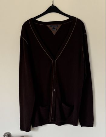 TOMMY HILFIGER Cardigan Herren Gr. XXL Braun 
