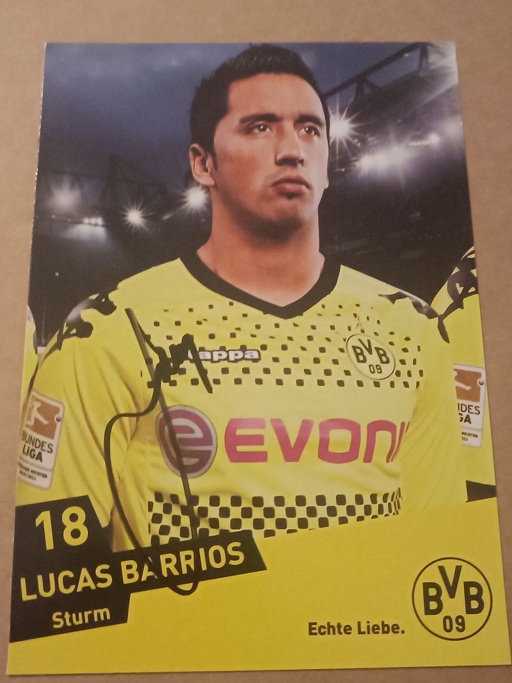 Autografi: Luca Barrios - BVB 11/22- Borussia Dortmund – Usato da Menziken venduto da Artographs