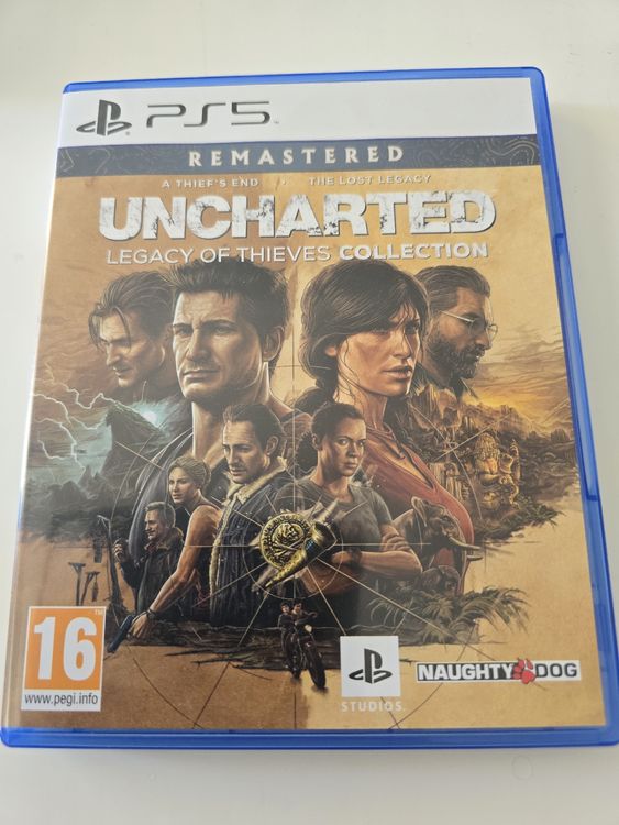 Jeu PS5 Uncharted : Legacy Of Thieves Collection NEUF - Version Remasterisée, Région Libre