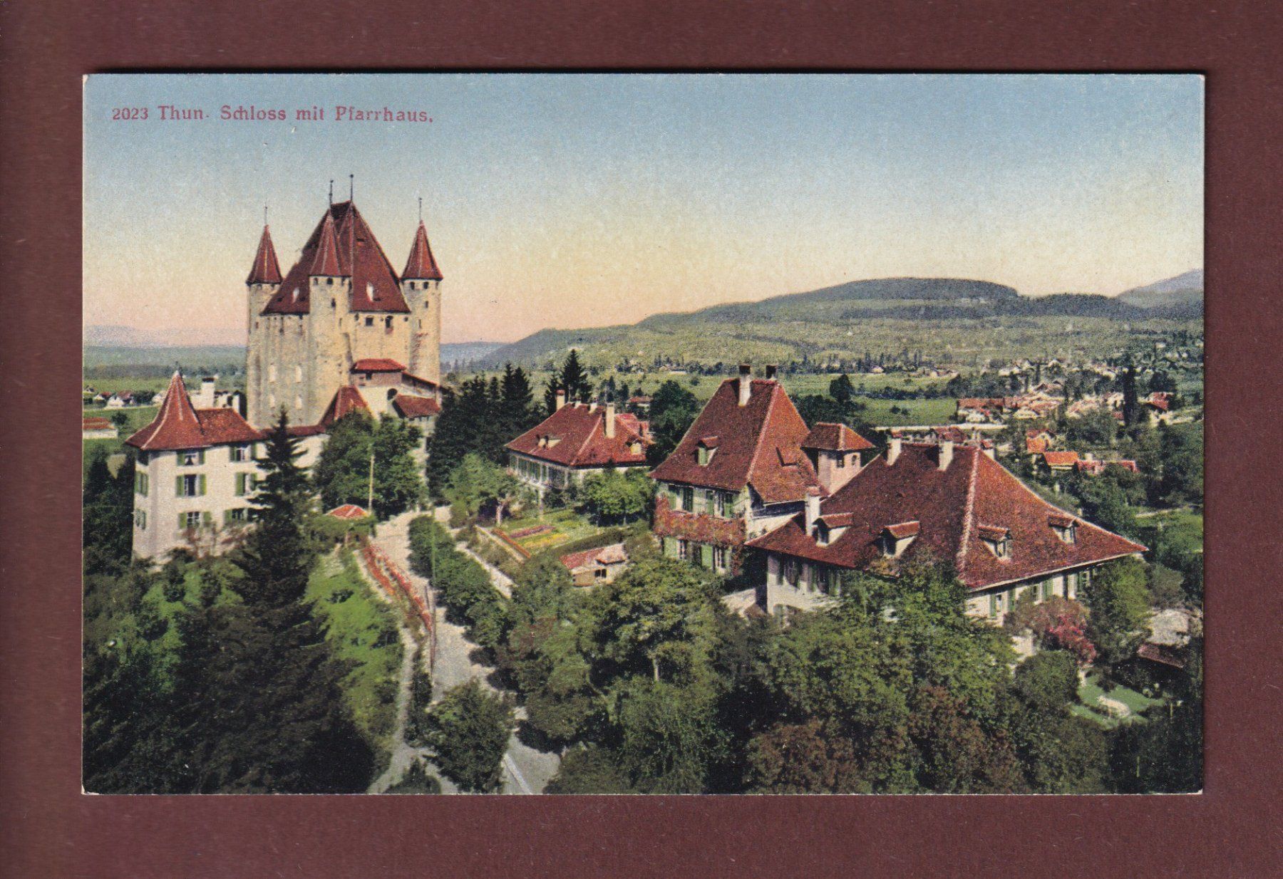 Cartoline postali: THUN - Schloss - Pfarrhaus – Usato da Pully venduto da nicecards-shop