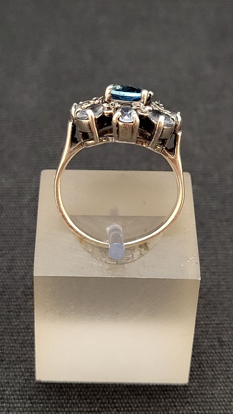 Ringe: Silberring 925 Hellblauen Steinen – Gebraucht aus Basel von spinne02 3