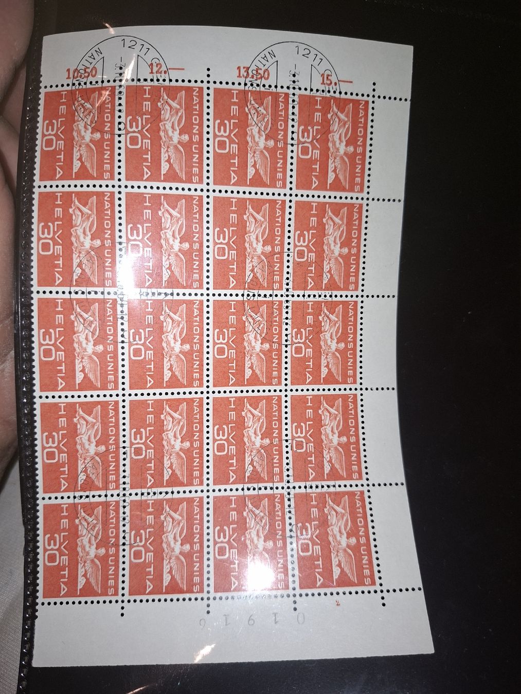 Alle Briefmarken: Genfer Ämter 8 Bogenteile  – Gebraucht aus Balgach von SIMEON27 1