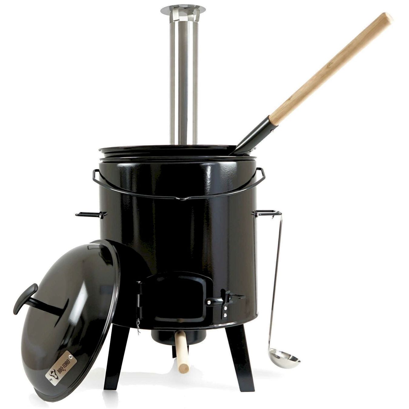 Küchengeräte: BBQ-Toro Gulaschkanone 17 L mit Deckel – Neu und originalverpackt aus Bottighofen von zaap