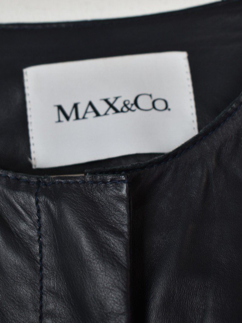 Max Mara Giacche: Max & Co Lederjacke, dunkelblau, Gr.38 – Usato da Nürensdorf venduto da 2ND_STORY 4