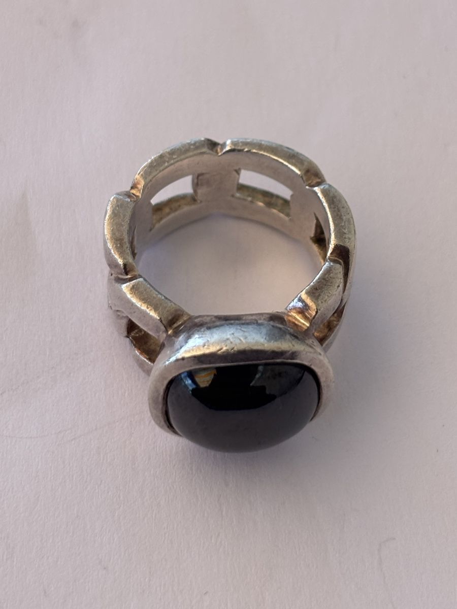 Bagues: Ring Silber 925 /Onix  – D'occasion à Langnau am Albis par flusspflege 6